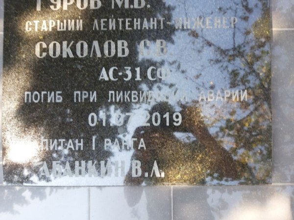 В Севастополе на Братском кладбище Северной стороны увековечили память гидронавтов, погибших 1 июля 2019 года при пожаре на глубоководной станции АС-31_1